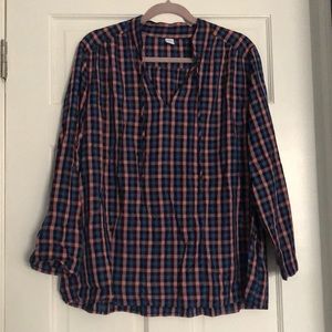 Old navy plaid blouse